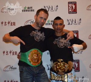 WBC champion Kru Dave with his Champion Francisco Garcia